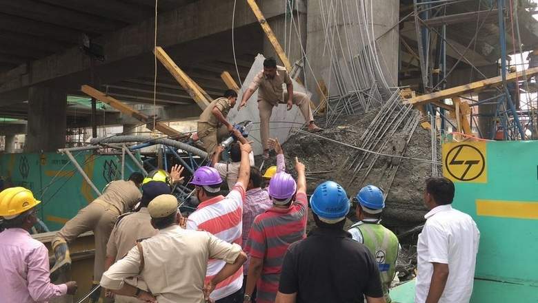 Lucknow Metro shuttering collapses; 8 hurt, no loss of life