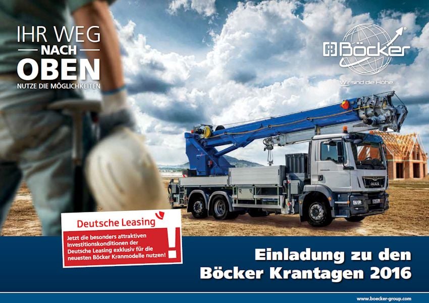 Böcker crane days in Werne, Germany from 04-22 to 04-24-2016