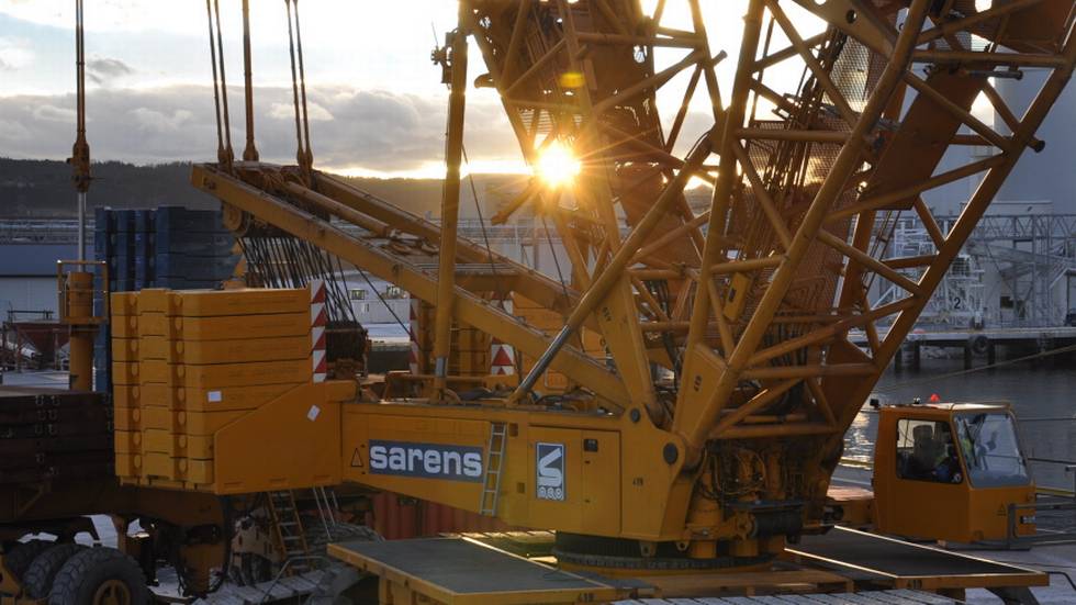 Sarens shuts down crane operations in Norway