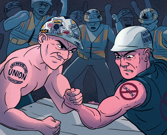 Are construction trade unions losing their grip in NYC??