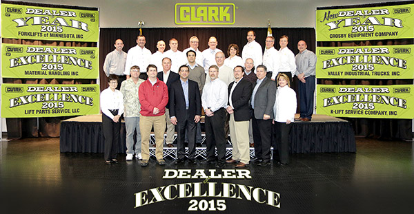 CLARK Acknowledges its Dealer of Excellence and Top Performing Dealers for 2015 Recipients