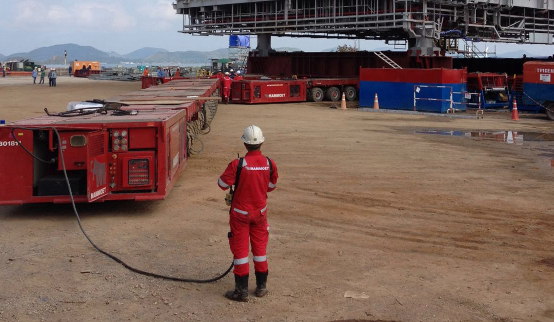 MAMMOET MOVING MODULES FOR BRAZILIAN OIL