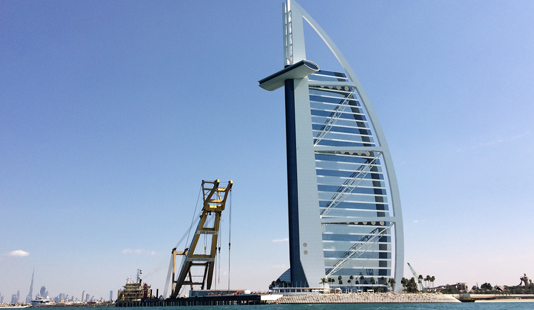 Mammoet is expanding a landmark in Dubai