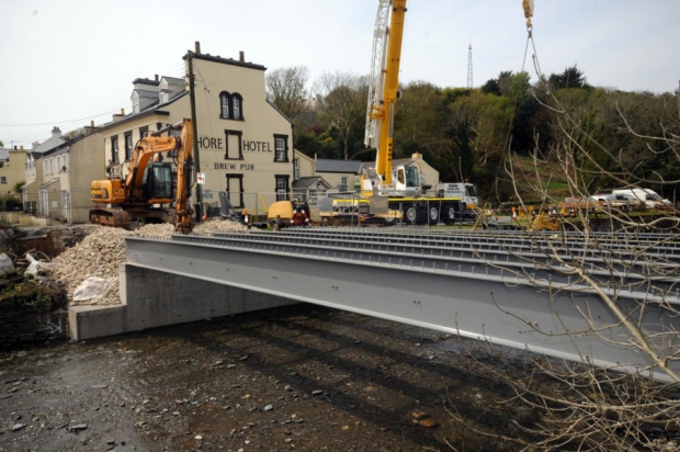 Isle of Mann bridge is starting to take shape with help from Mann Crane Hire