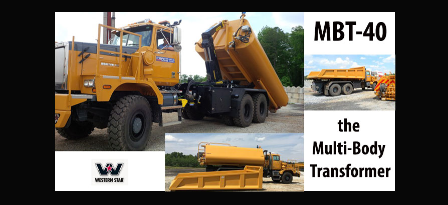 Game Changer!! Western Star’s new MBT-40 converts from Water Truck to Dump Truck in 8 minutes