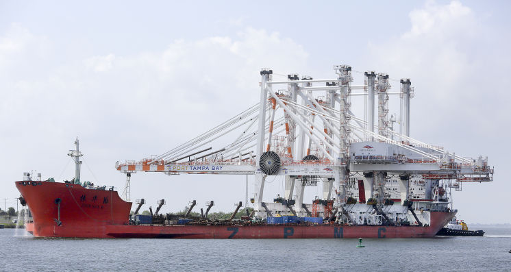 Port Tampa Bay cargo down, but new cranes go up soon