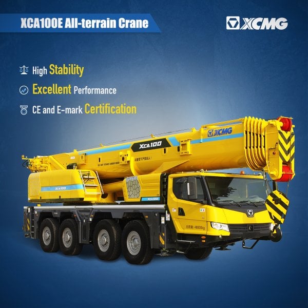 Video of XCMG XCA100E All Terrain crane 1st shown at Bauma ...