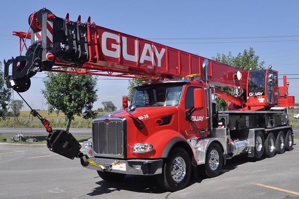 GUAY COMMISSIONS NEW TEREX CROSSOVER 8000 BOOM TRUCK CRANE