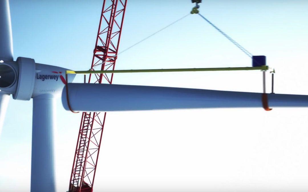 Lagerwey designs the world’s first climbing crane for wind installation