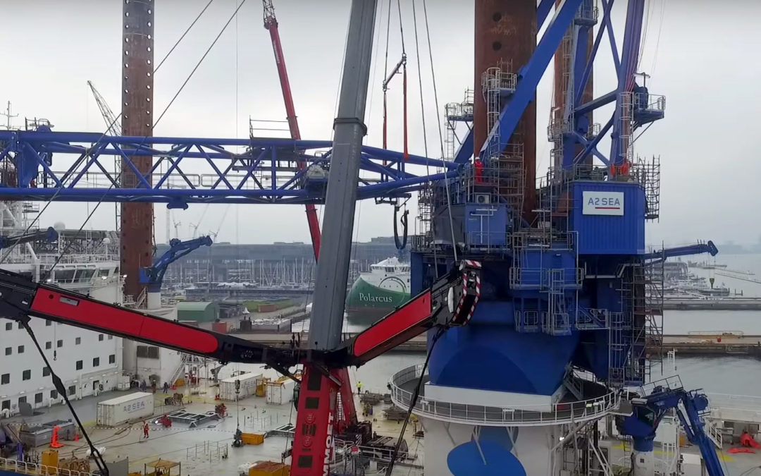 Watch SEA INSTALLER crane upgrade at Damen Shiprepair Amsterdam