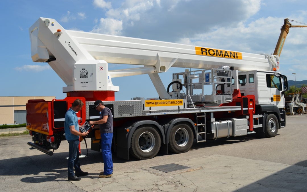 Spain’s Grúas Romaní received the brand-new RUTHMANN STEIGER T540 Mobile Aerial Lift
