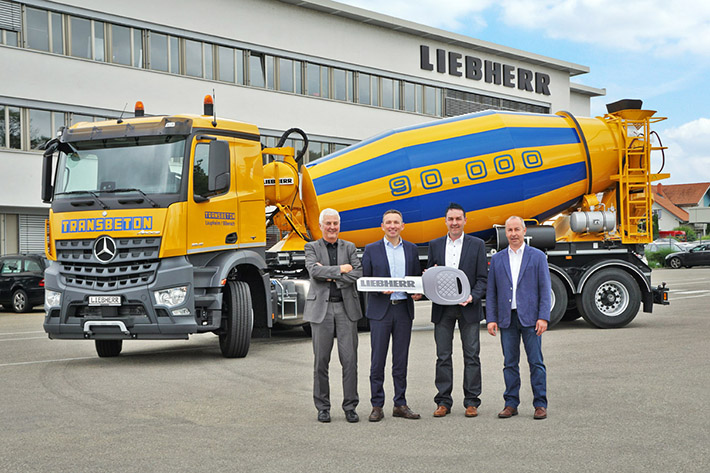 Liebherr hands over its 90,000th truck mixer