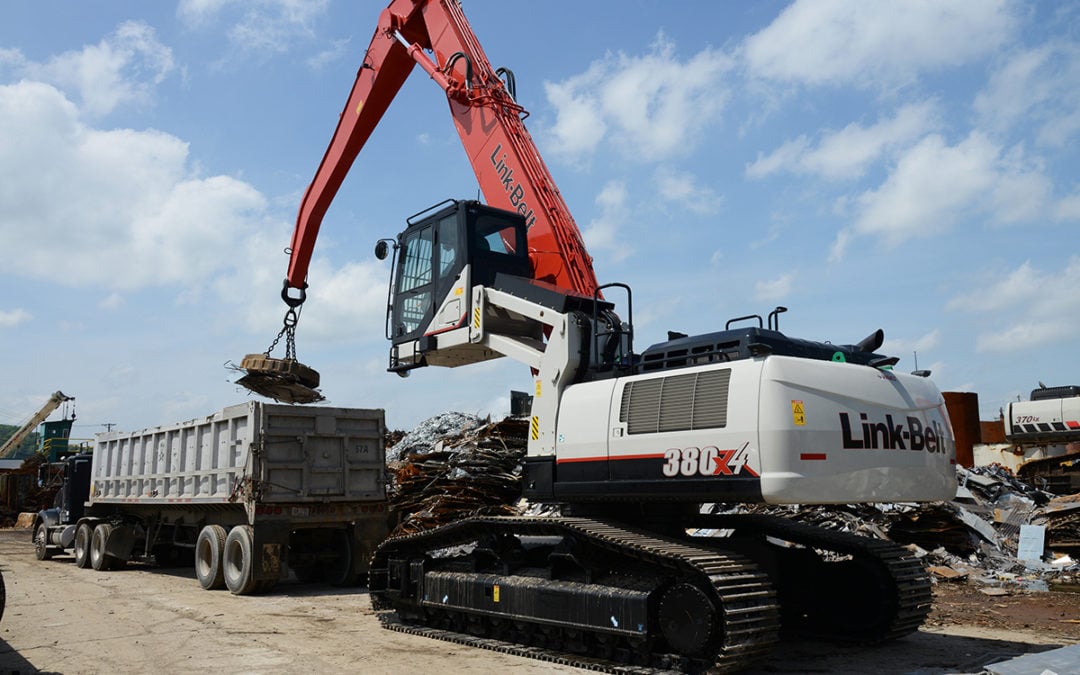 Purpose-Built Link-Belt 380 X4 Material Handler Delivers More Performance and Productivity