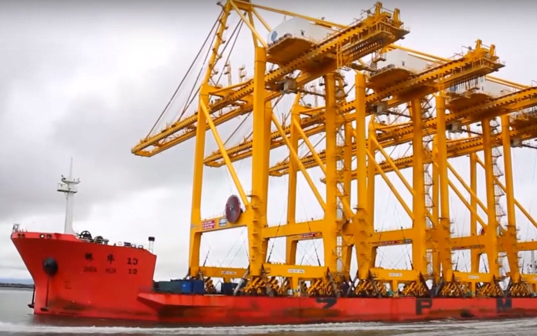 Colombian Port Sociedad Portuaria Regional de Buenaventura receives 4 Super Post Panamex Cranes