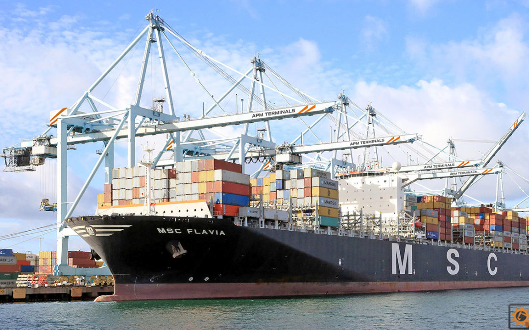 LA Port raises Ship to Shore Crane 33 ft. making it the tallest in North America