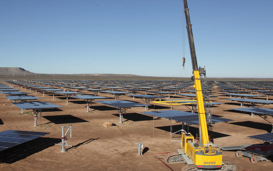 Grove GHC55s telescopic crawler cranes enable new solar panel assembly technique