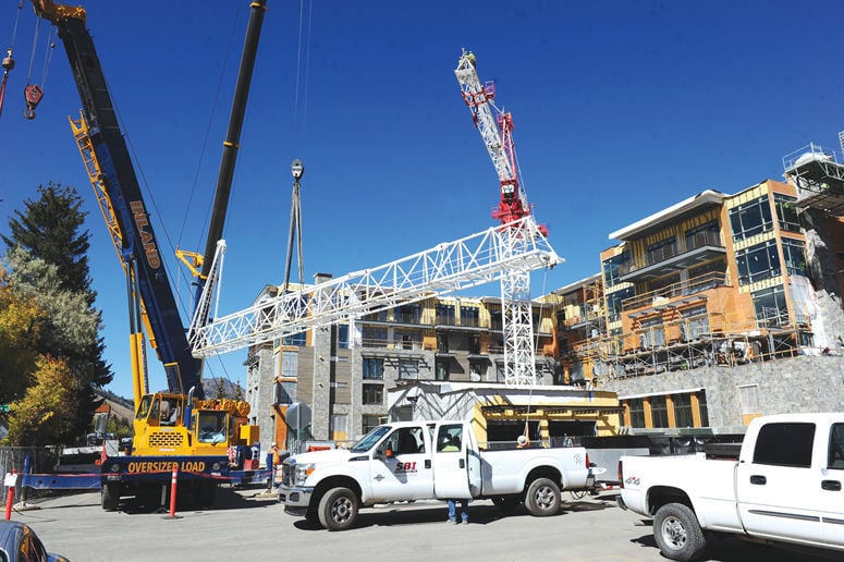 Inland Crane, Inc. brought in two mobile hydraulic cranes to dismantle tower crane in Idaho