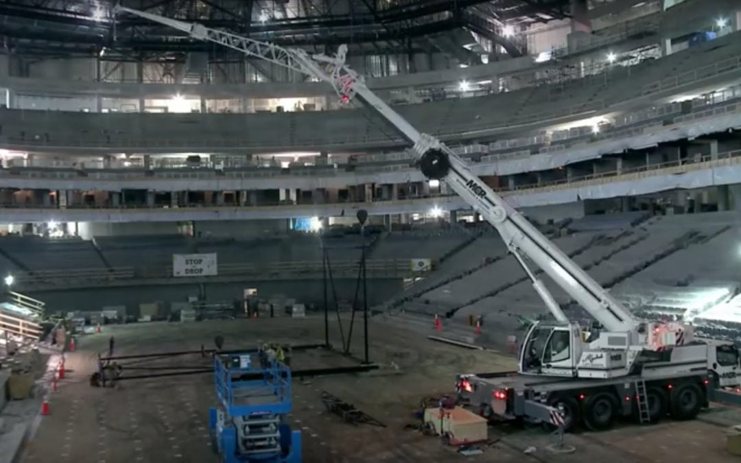 Two Minute Time Lapse video construction of $613.5 million Edmonton Oilers new home from start to finish