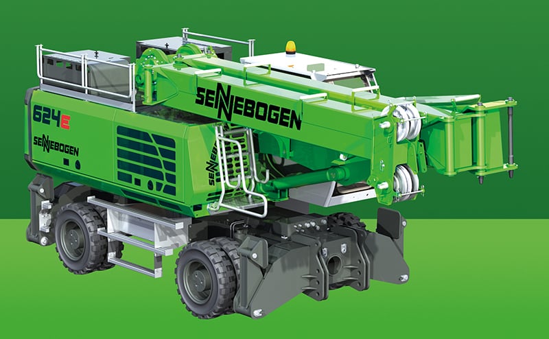 SENNEBOGEN introduces new design for duty cycle crane for well builders and mobile pipe work