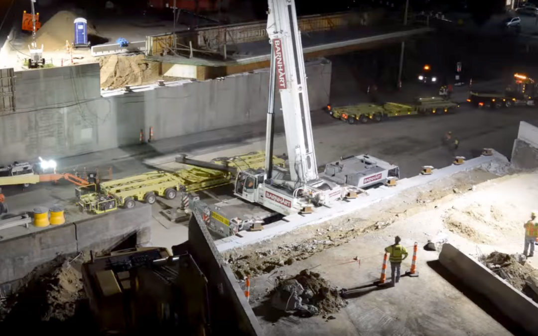 90 sec Time Lapse Video of Accelerated Bridge Replacement Project completed in just 2 months