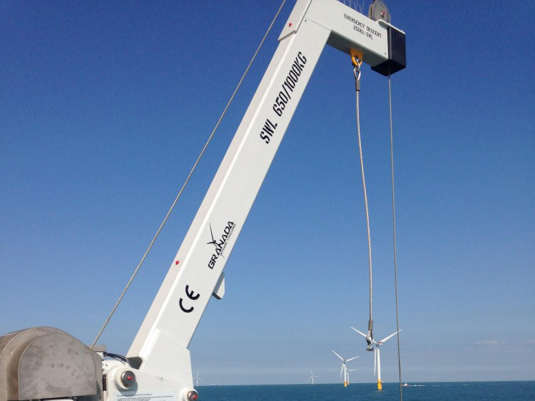 Bladt Industries orders 30 Granada Material Handling Davit Cranes for Beatrice Offshore Windfarm Limited
