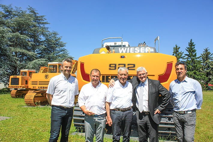 Karl Wieser OHG puts their 100th Liebherr crawler excavator into operation, a R 922 Litronic model