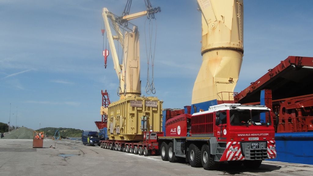 ALE Heavy Lift transports 249t transformer almost 6,000 miles