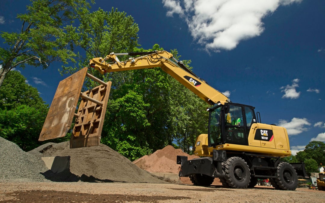 CAT F SERIES WHEELED EXCAVATORS AND WHEEL MATERIAL HANDLERS FEATURE DESIGN ENHANCEMENTS FOR 2017