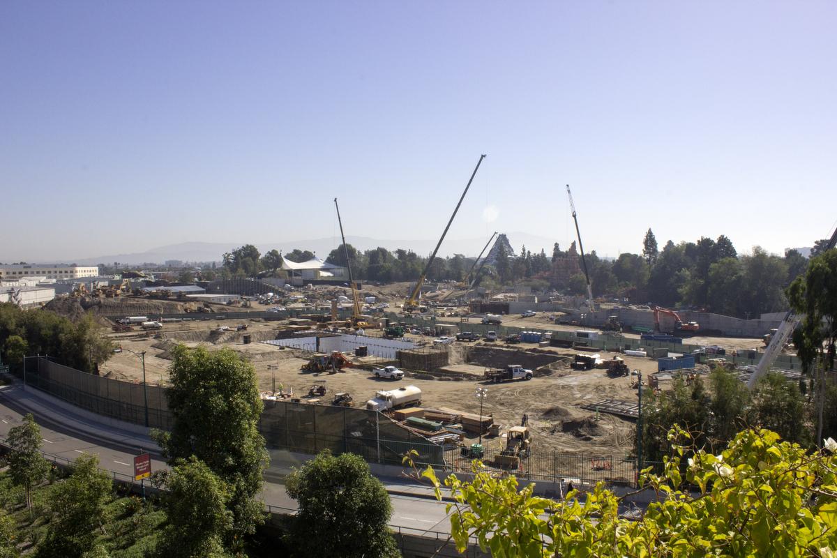 A wide view of the entire "Star Wars" land construction area at Disneyland. in Anaheim on Wednesday, October 19, 2016. (Photo by Mark Eades, Orange County Register/SCNG)