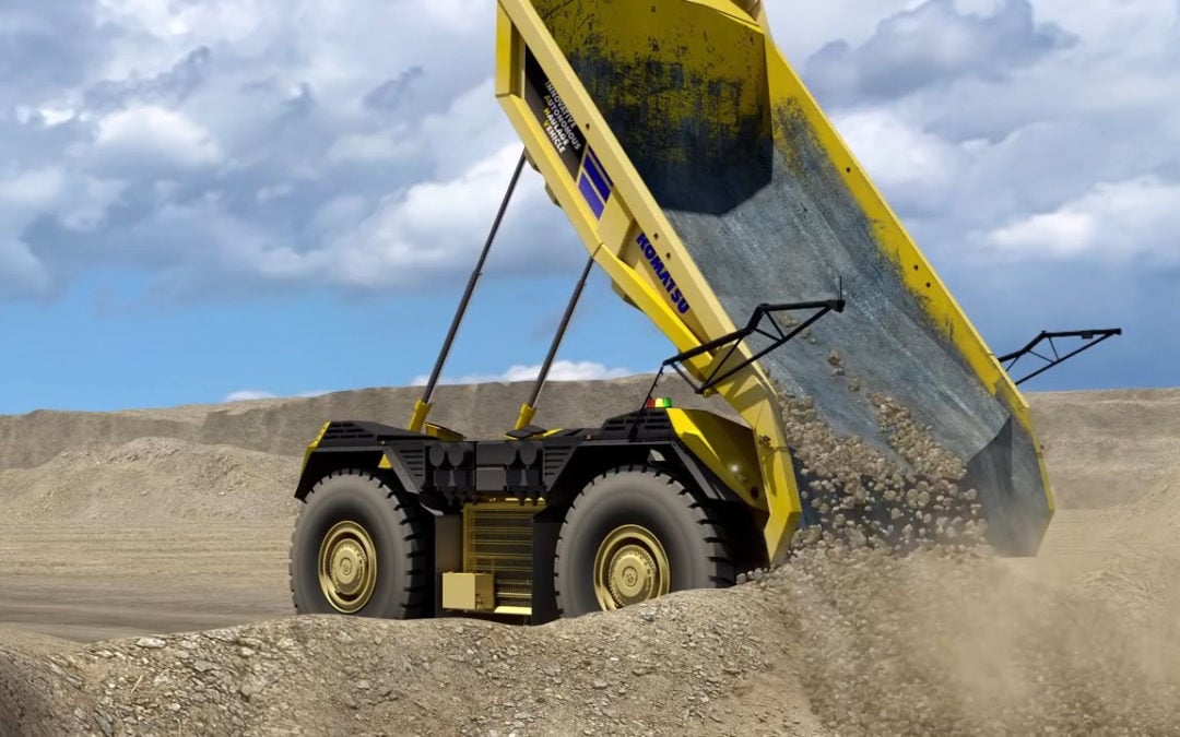 Skip the Cab, Komatsu’s self-driving dump truck doesn’t even have one