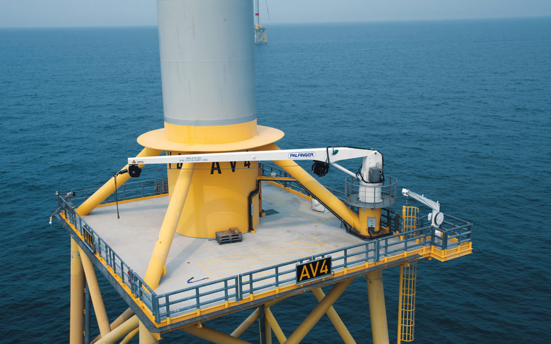 Palfinger Marine wins contract for 66 PSM 400 stiff boom cranes for offshore turbines