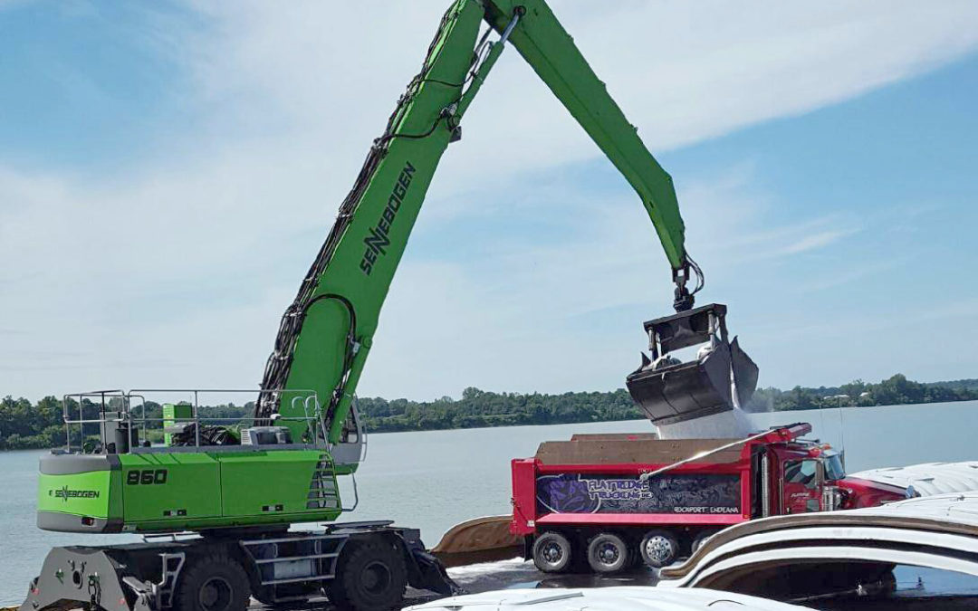 Owensboro Terminal on the Ohio river Opts for Sennebogen 860 M Material Handler