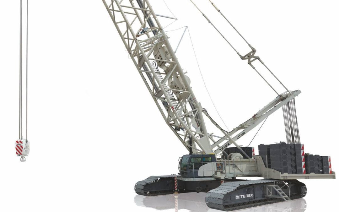 Terex introduces a new model, the 300-ton LC 300 (LC 330 in the USA) lattice boom crawler crane