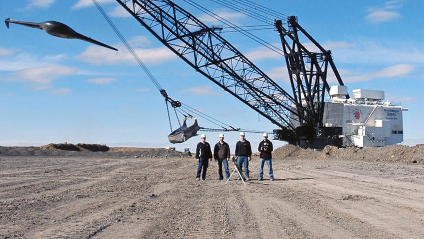 North Dakota coal mine using drone for land surveys