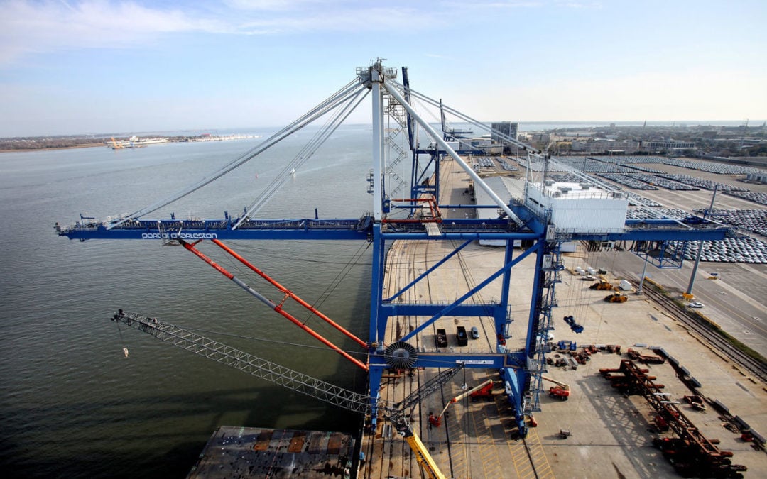 Last cranes come down at South Carolina Port, off to Canada