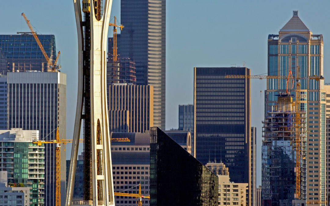 Seattle skyline is tops in tower construction cranes — more than any other U.S. city