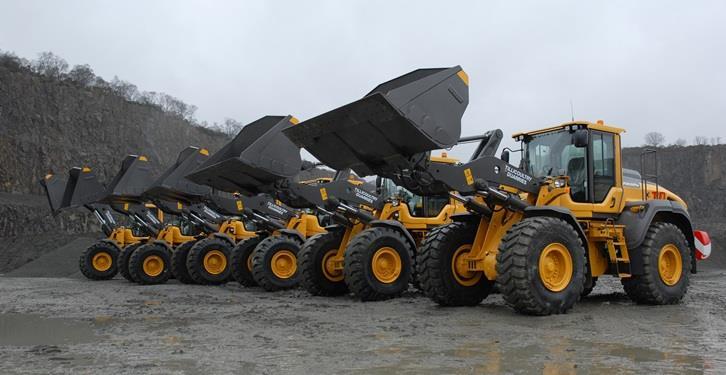 Tillicoultry Quarries in Scotland have purchased six new Volvo L120H loading shovels & a A30G articulated hauler