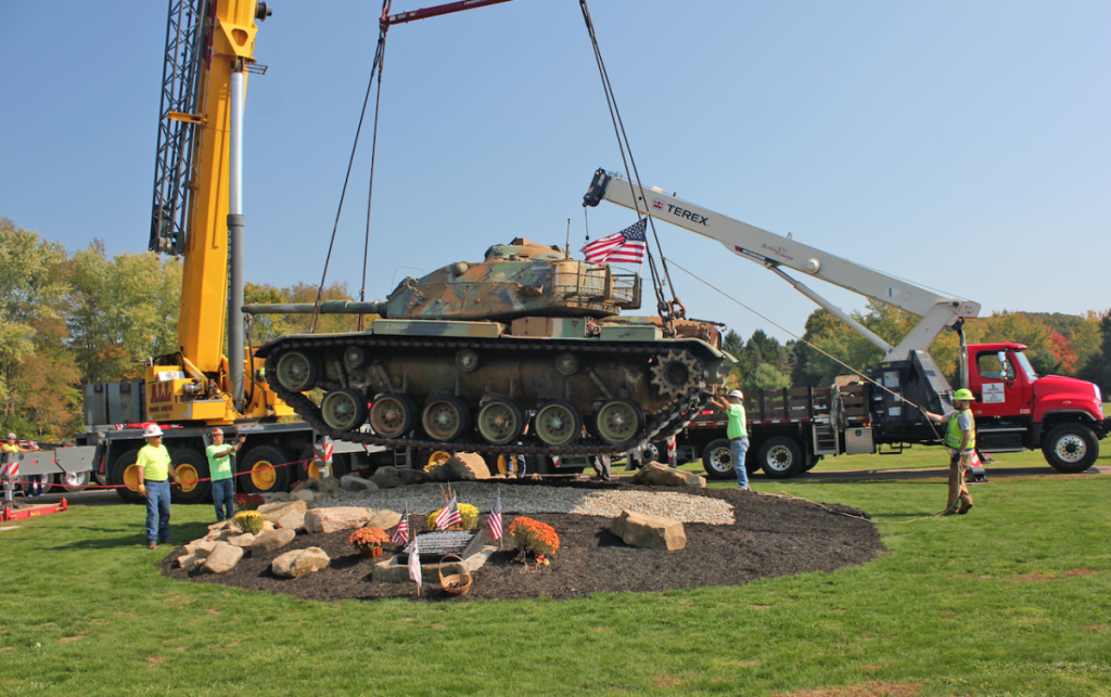 All Erection donates crane work to the Ohio Veterans’ Memorial Park in Clinton, OH