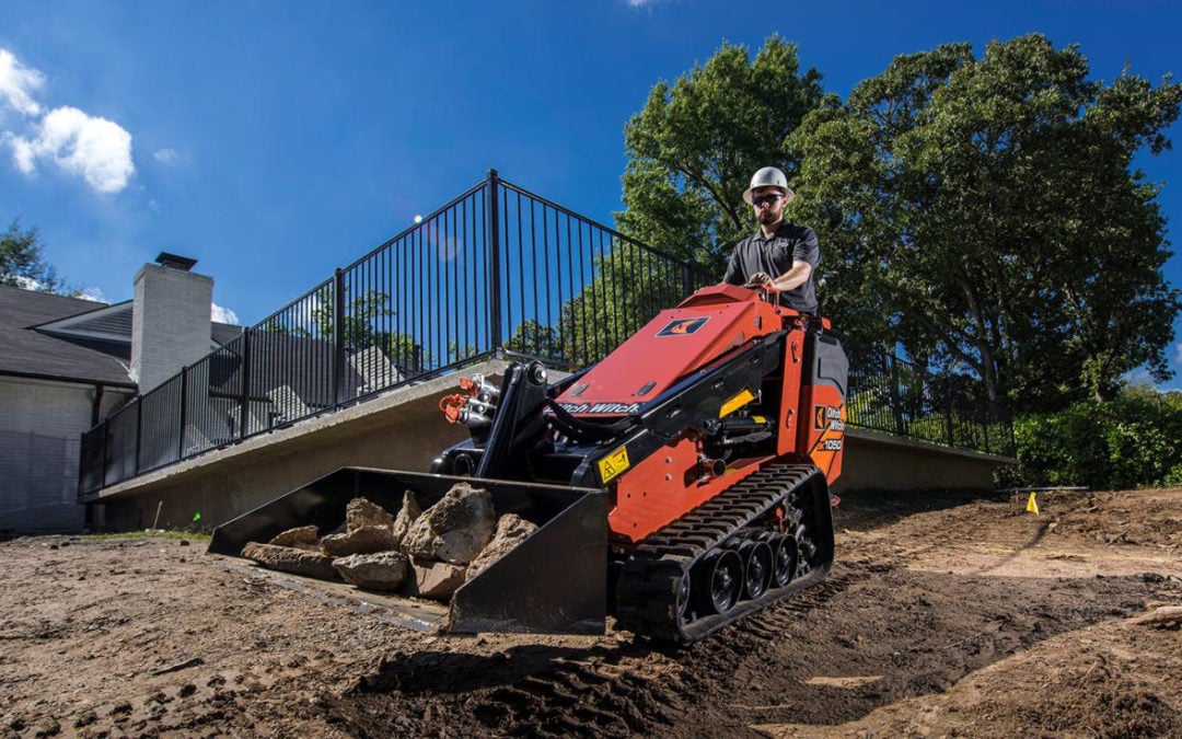Ditch Witch introduces the SK1050 mini steel for demanding landscape, hardscape and irrigation jobs