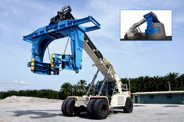 Consolis maker of precast concrete products opts for Terex Reach Stacker for Malaysian plant