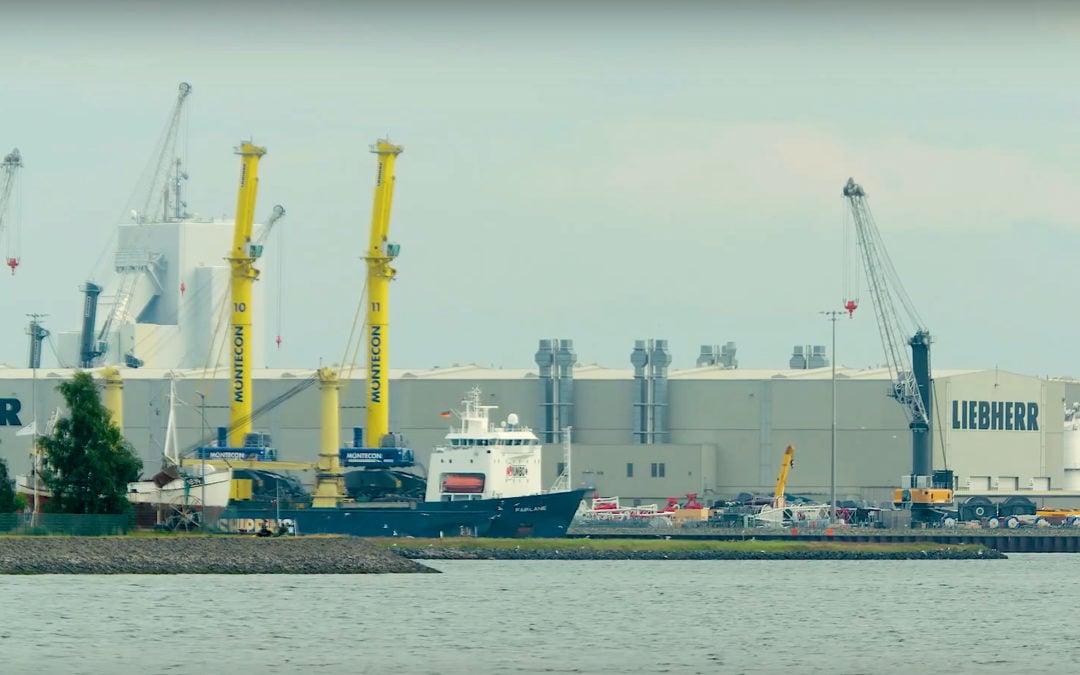 Official video of Liebherr’s Maritime Cranes Manufacturing Plant Rostock (Germany)