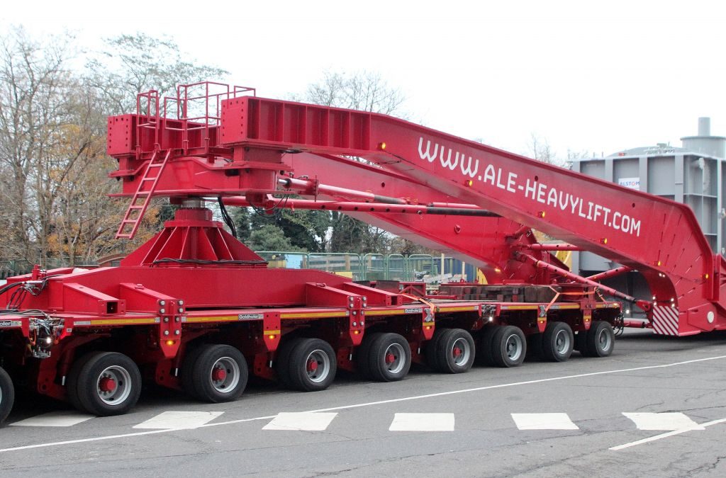 ALE uses new widening trailer which debuted in May for 241-ton transformer job in UK