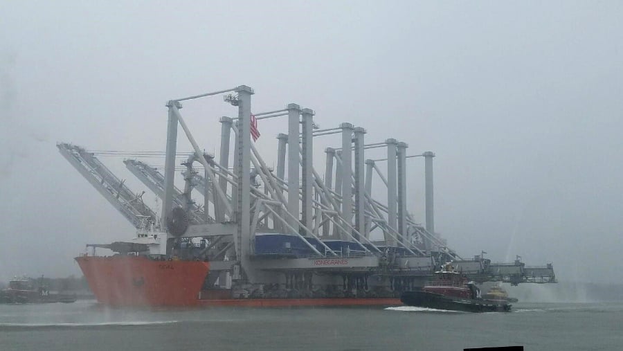 Port of Savannah takes delivery of Four New KONECRANES Post Panamax cranes