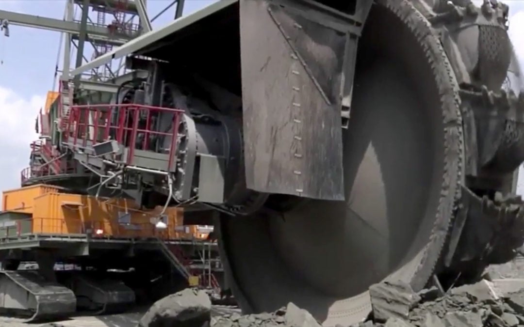 Cool Factoid Vid of the Bagger 288, a $100 million bucket wheel excavator that digs 240,000 tons of rock a day