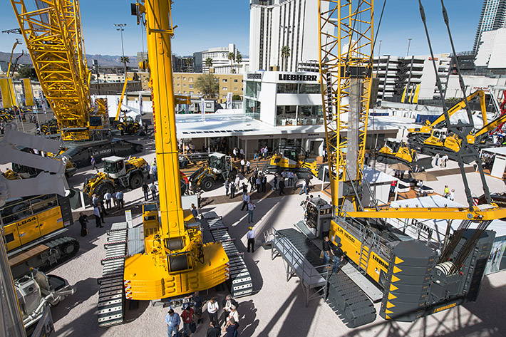 Liebherr will present Earthmoving, Material Handling and Construction Equipment during Conexpo Con/Agg 2017