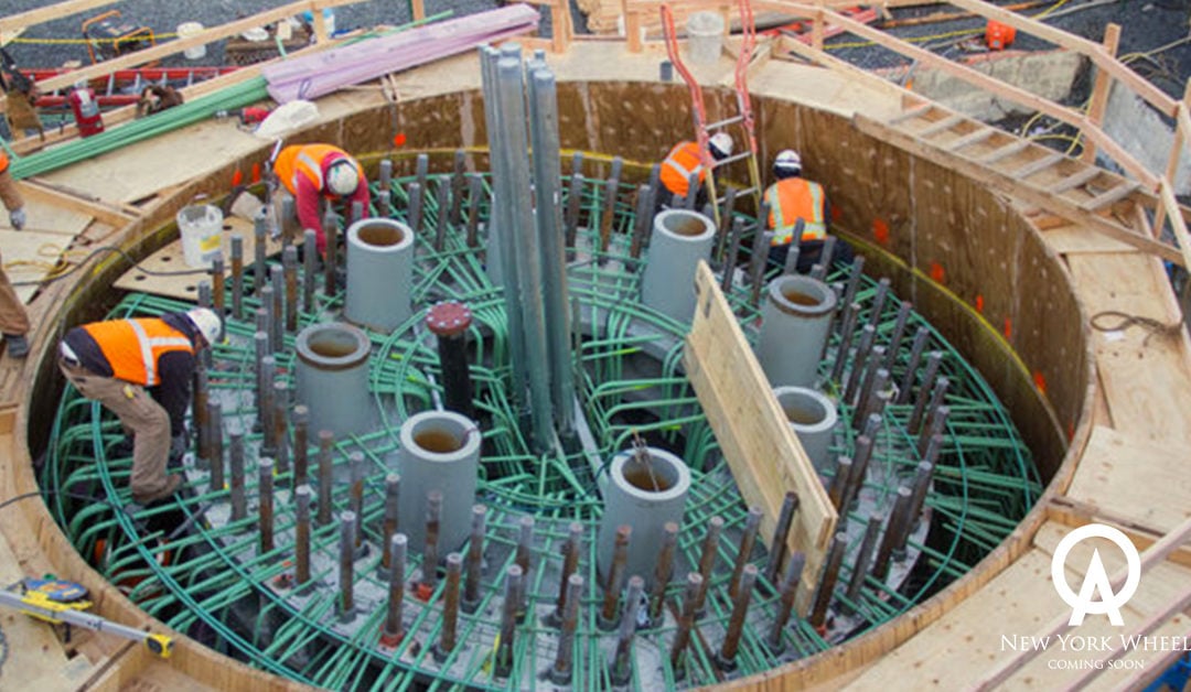 $580 M NY Ferris Wheel is taking shape as Mammoet helps install base