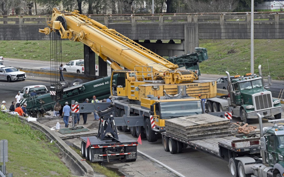 A Turner Industries All Terrain Crane was involved in a Fatal Crash in Baton Rouge