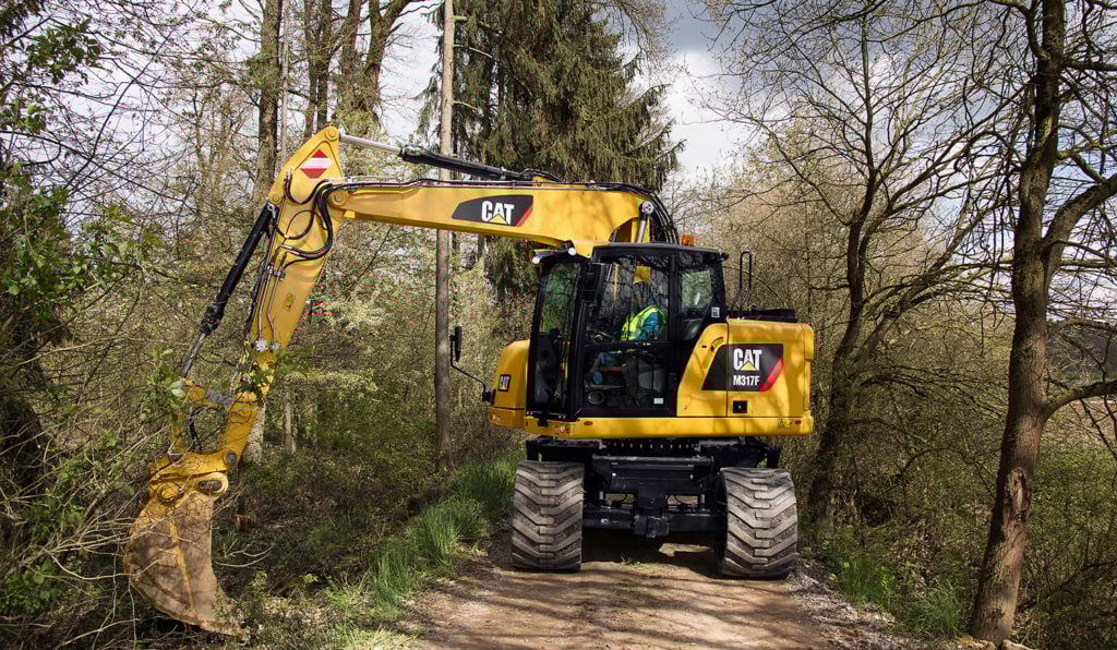 CAT introduces new M315F & M317F wheeled excavators featuring low cost