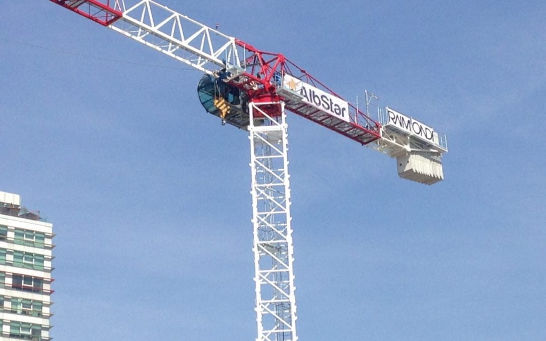 First Raimondi crane erected in Albania at Tirana’s National Arena