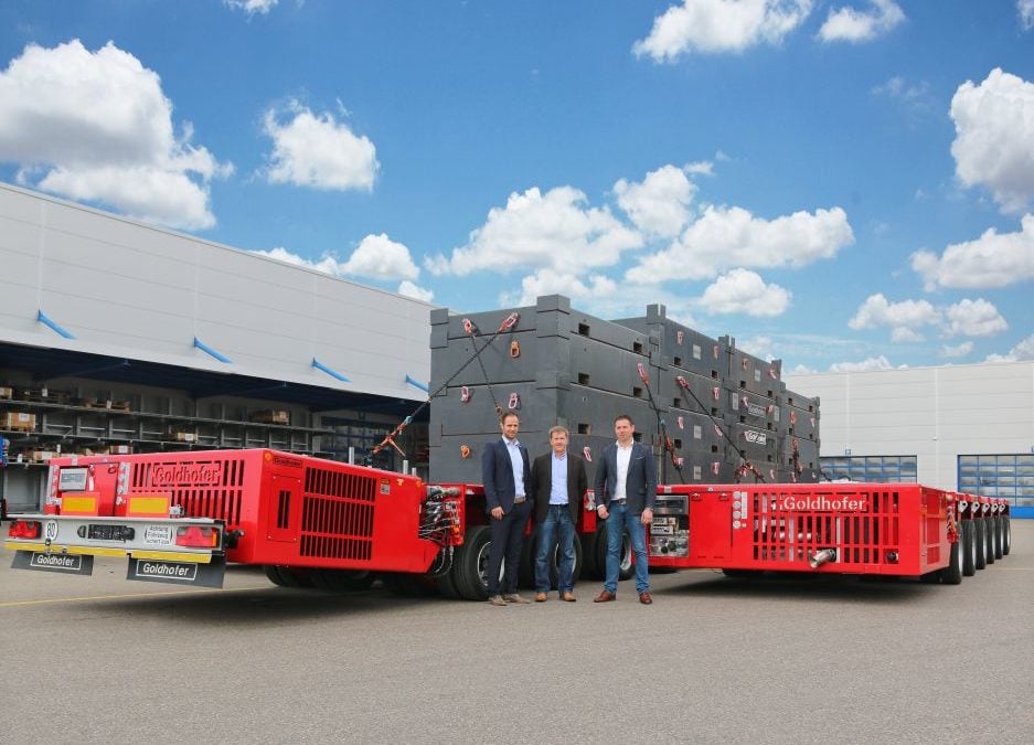 ALE adds efficiency to global trailer fleet with latest (Self Propelled Trailers) SPT’s from Goldhofer